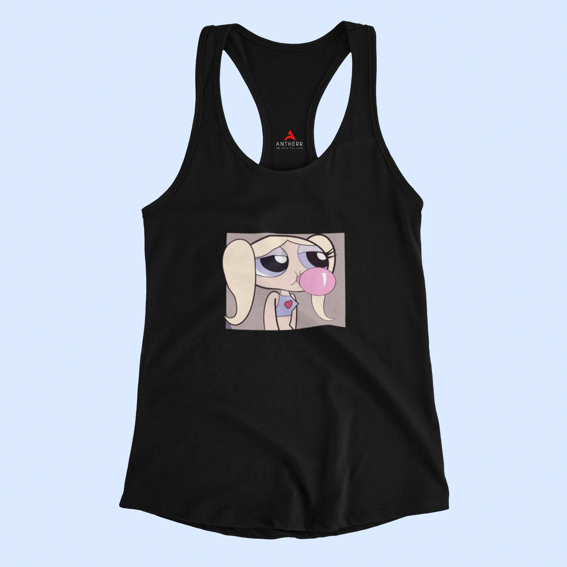 "POWERPUFF GIRLS" : Bubbles Tank Tops