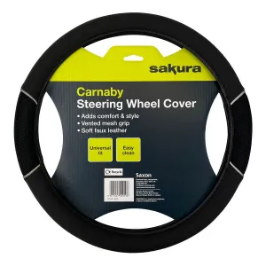 Sakura Carnaby Steering Wheel Cover - Black