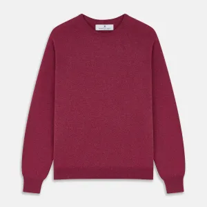 Soft Burgundy Cashmere Glenn Jumper