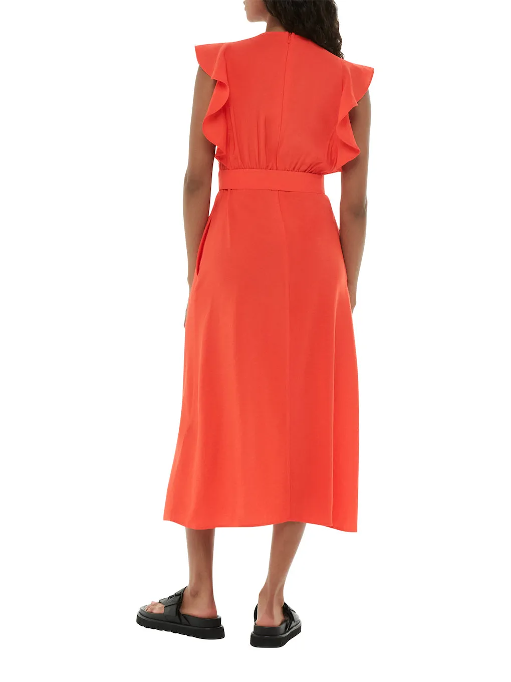 Sophie Frill Sleeve Midi Dress