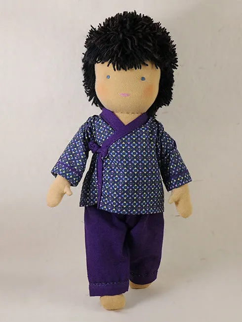 Steiner Boy Doll - Black Hair Large