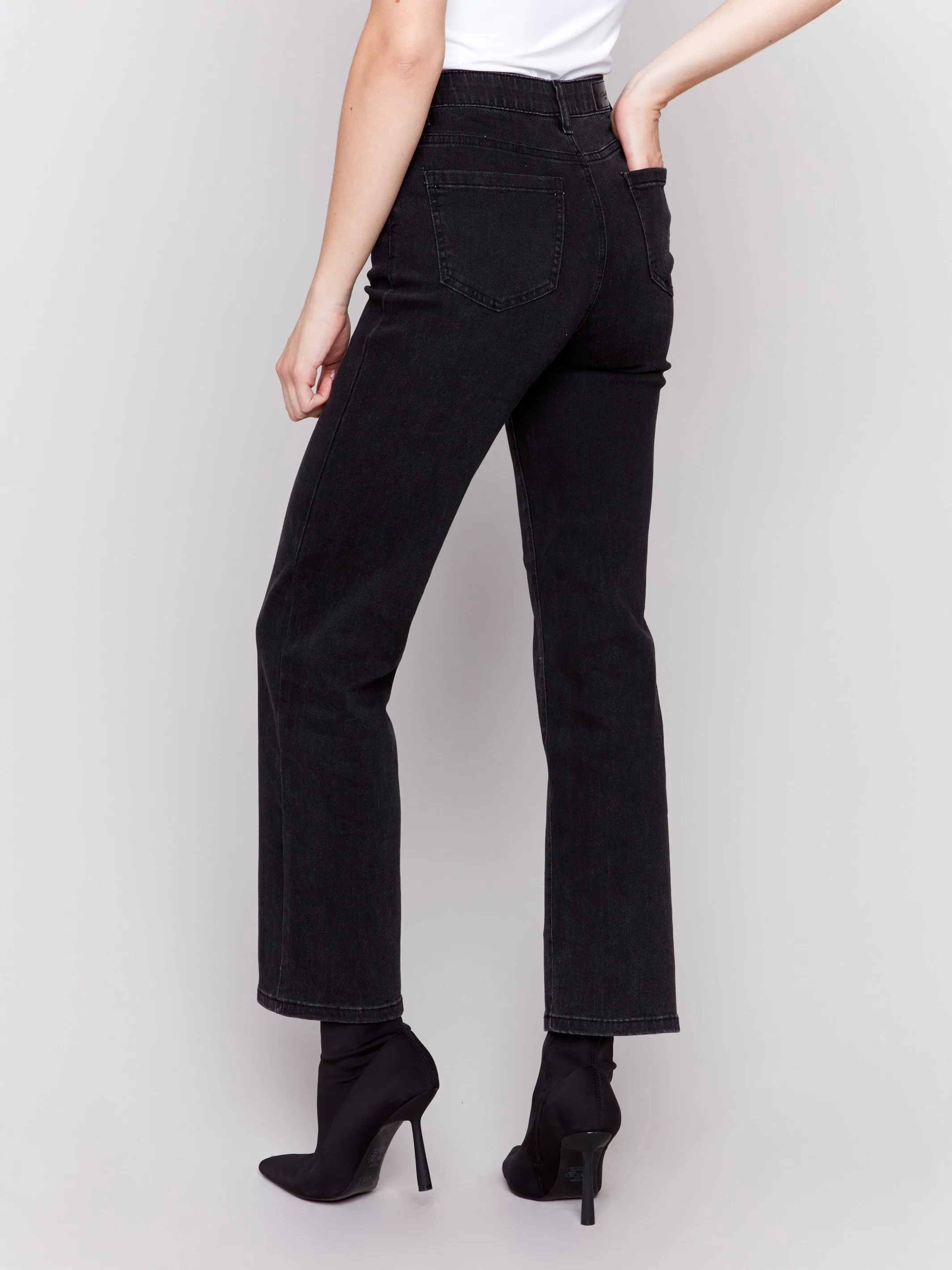 Straight Leg Jeans - Charcoal