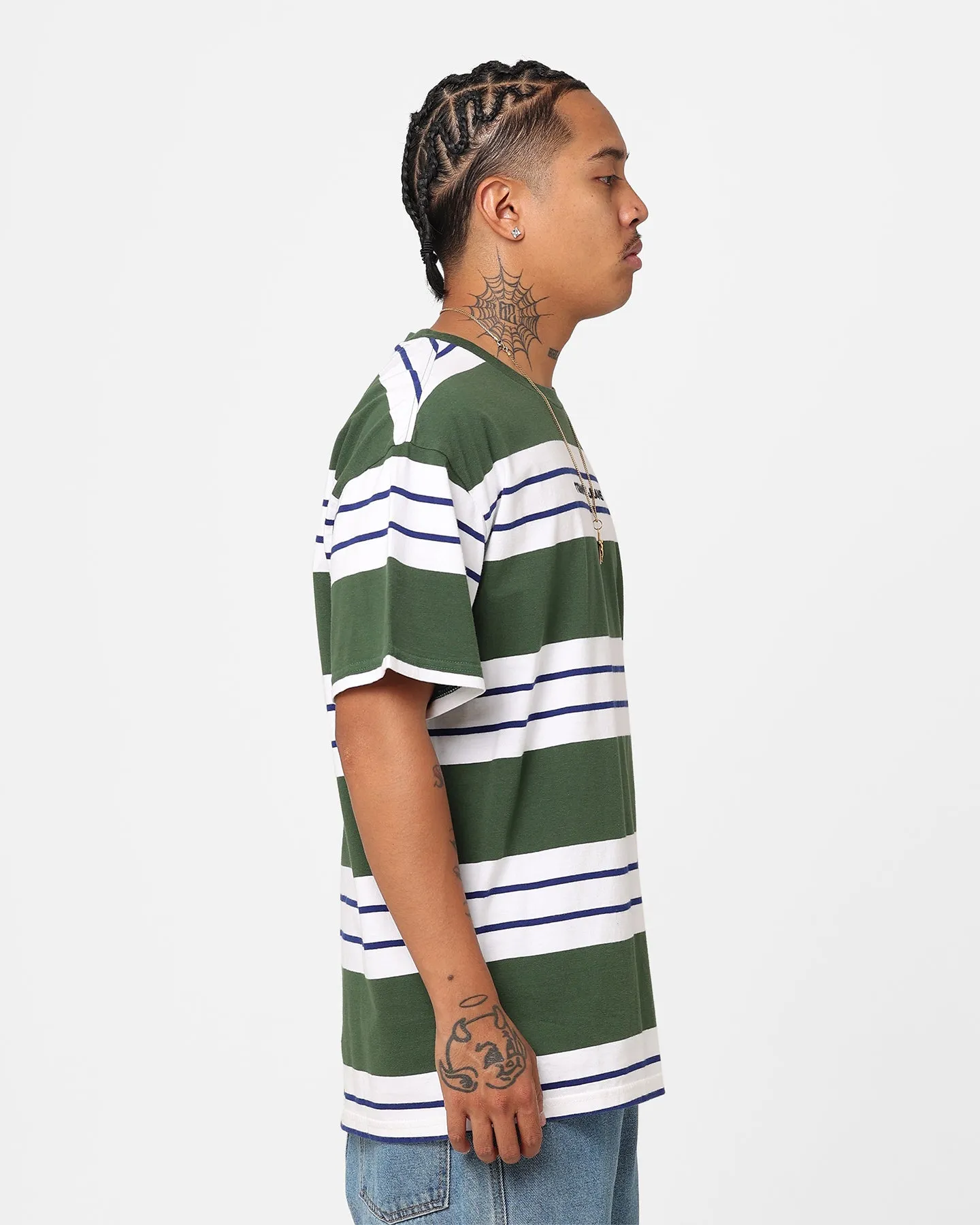 Tommy Jeans Relaxed Bold Stripe T-Shirt Collegiate Green