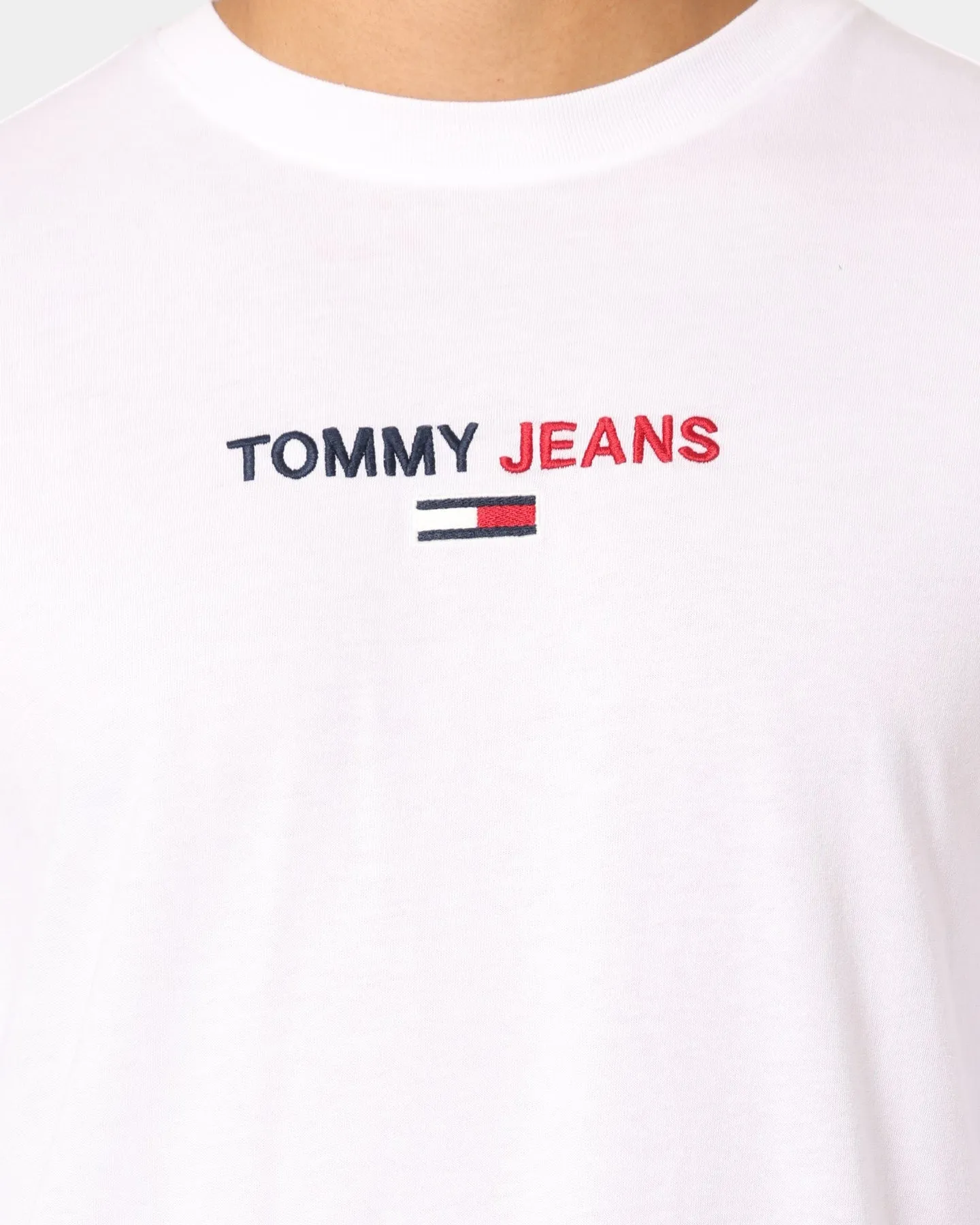 Tommy Jeans TJM Contrast Linear T-Shirt White