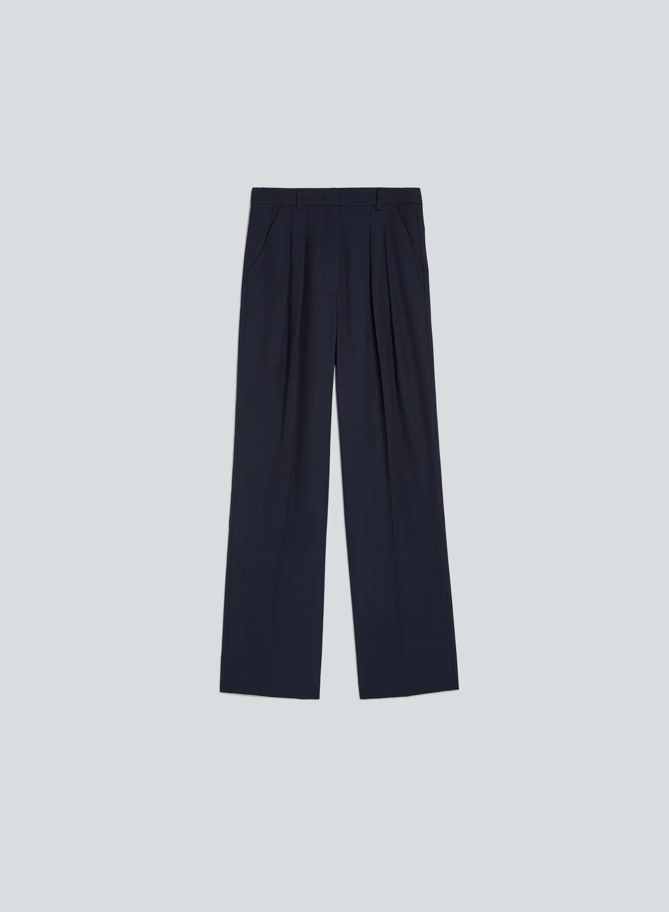 Trousers light wool | navy