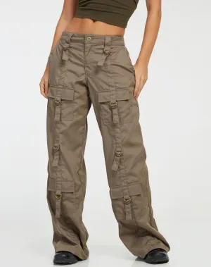 Vinsa Cargo Trouser in Light Brown