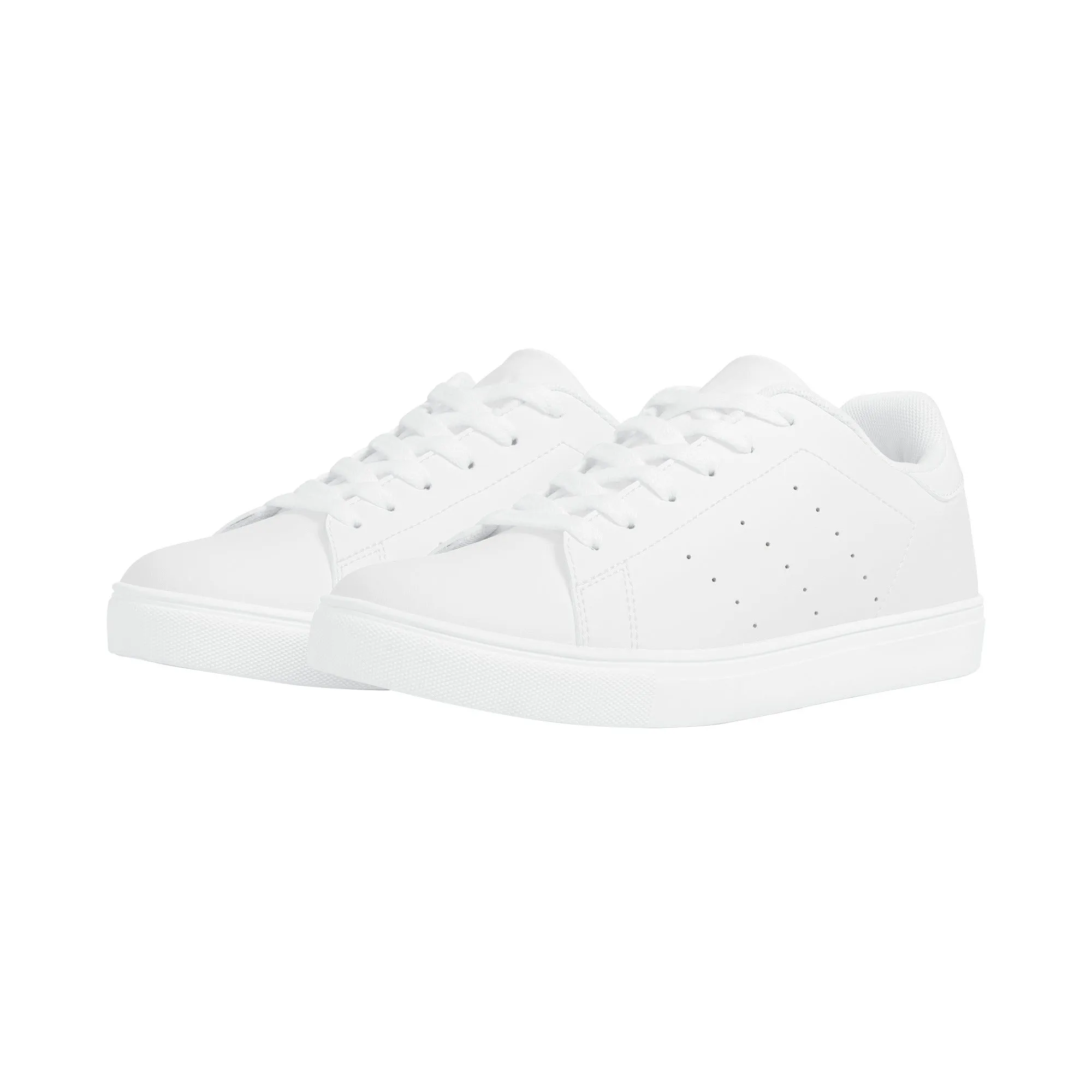 Women's FCS Low Top White Leather Sneakers