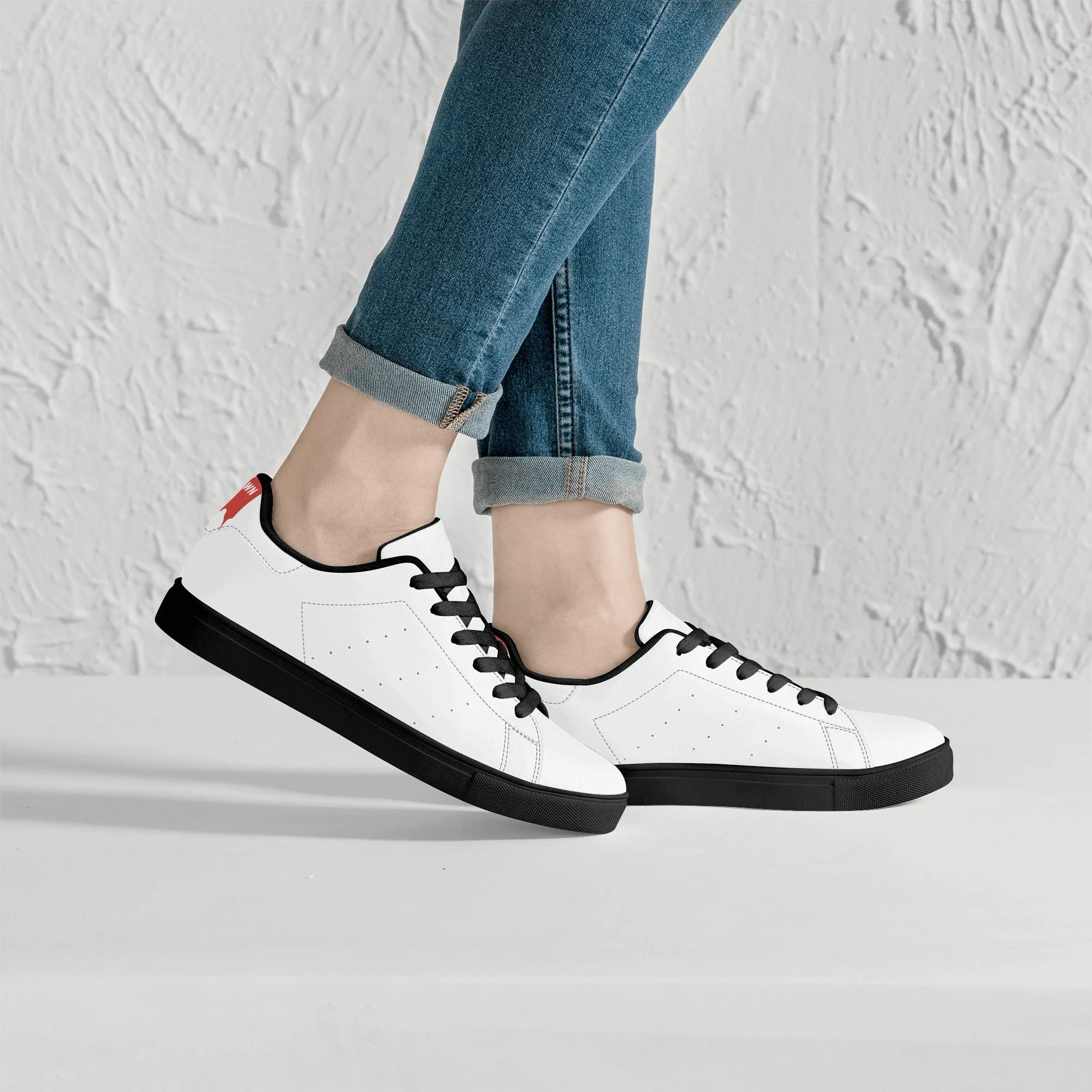 Women's FCS Low Top White Leather Sneakers