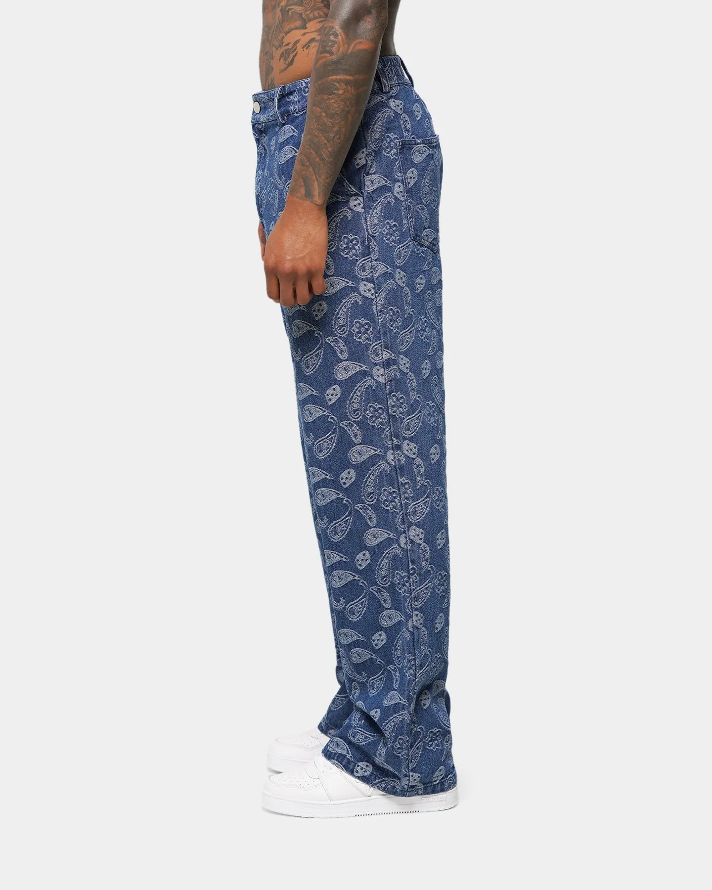 XXIII Teo Paisley Jeans Blue