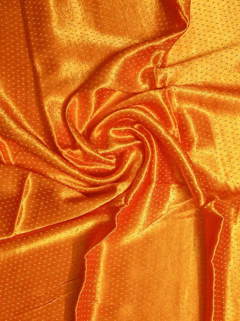 Yellow Mashru Fabric Length - 2.30 mtr